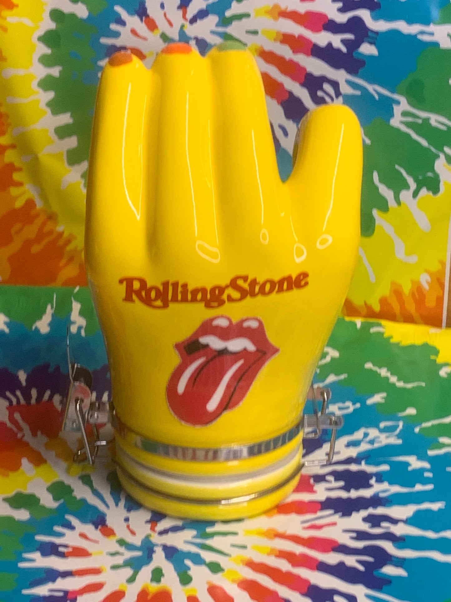 Rolling Stone Yellow Hand Containers